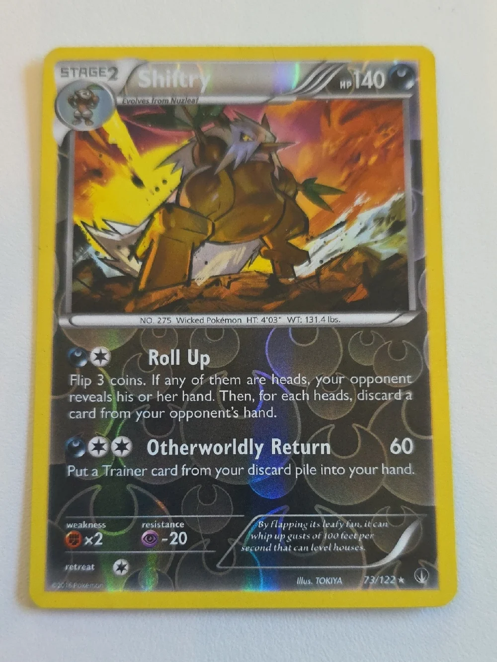 Pokemon Seedot, Nuzleaf, And Shiftry Card